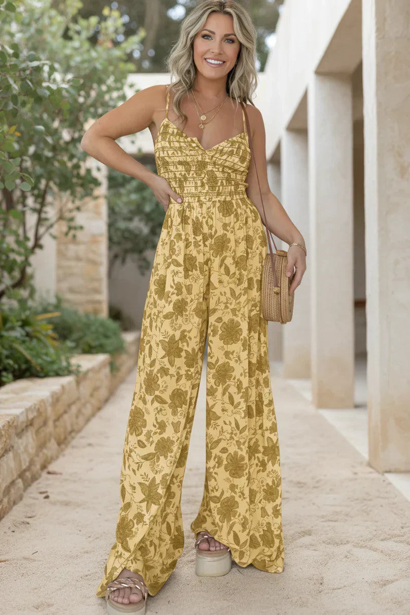 HARPER – FLORAL WIDE-LEG JUMPSUIT