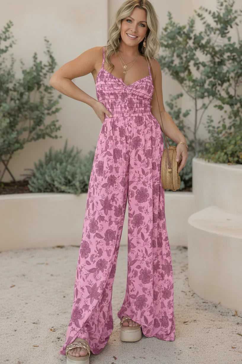HARPER – FLORAL WIDE-LEG JUMPSUIT